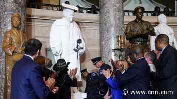 Statue honoring Mary McLeod Bethune unveiled in Statuary Hall in US Capitol