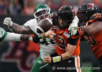 Riders defensive lineman Marino apologizes for hit on Ottawa QB Masoli - Squamish Chief