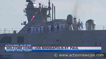 Newly-commissioned USS Minneapolis-Saint Paul welcomed home in Mayport - ActionNewsJax.com