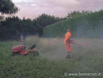 PROSEGUE LO SFALCIO DELL'ERBA, IN SETTIMANA ANCHE A VAZIA, CAMPOLONIANO E PIAZZA TEVERE - FORMAT RIETI