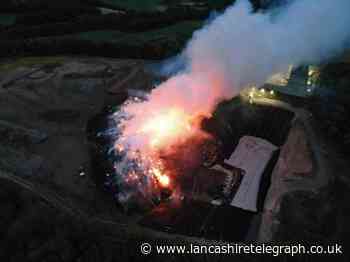Chorley: Crews continue to battle waste fire