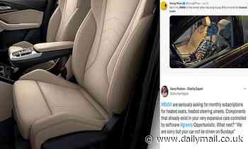 BMW sparks controversy over £15/month heated seat subscription service