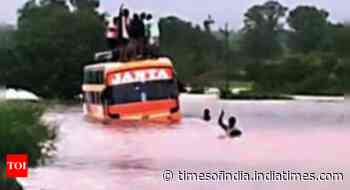 Irai, Wardha rivers in spate, areas along banks on high alert - Times of India