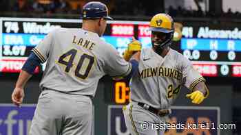 Brewers top Twins 6-3, as McCutchen, Adames hit 2-run homers