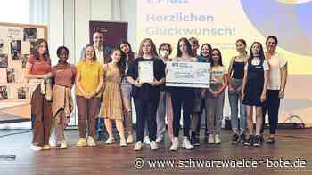 Sichelschule Balingen - Schüler der 8b eröffnen das grüne Klassenzimmer - Schwarzwälder Bote