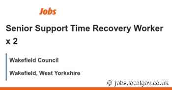 Senior Support Time Recovery Worker x 2 job with Wakefield Council | 161942 - LocalGov