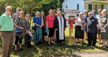Bethany United Church of Christ launches Little Free Library; Congregation member found the idea online and constructed the library himself - Hickory Daily Record