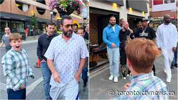 Toronto boy runs into Adam Sandler and Drake in one 'unbelievable' night