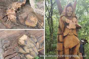 Healey Dell wood sculptures vandalised as police urge culprits to 'own up'