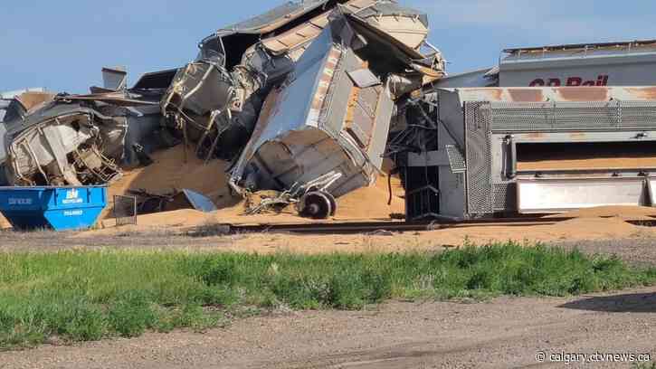 Bassano freight train derailment being investigated by TSB