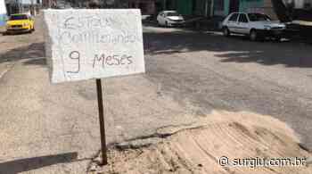 Moradores “comemoram” festa de aniversário de buracos nas ruas em Natal RN - Surgiu