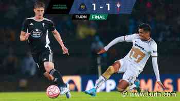 Pumas iguala ante Celta de Vigo en amistoso celebrado en Olímpico Universitario - TUDN USA