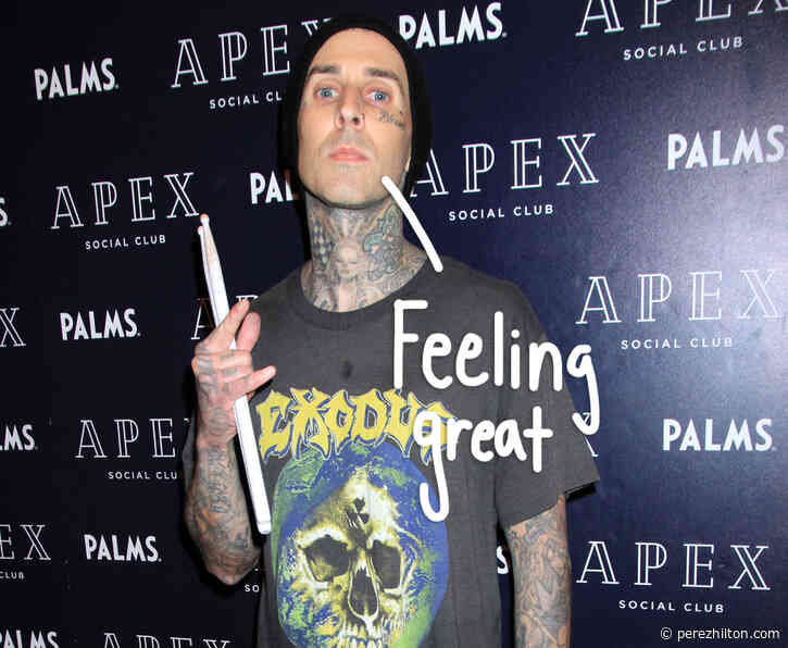 Travis Barker Returns To Stage For The First Time Since Hospitalization -- Even Though He's 'Not Supposed To'!