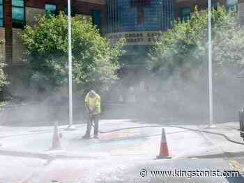 Pride walkway targeted with hateful vandalism at Holy Cross – Kingston News - Kingstonist