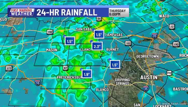 Dry, unseasonably hot weather builds back in following welcome Hill Country rain