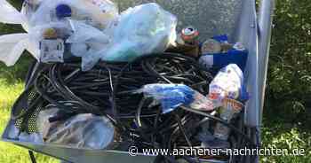 Abfalltonne missbraucht: Der Wurfmülleimer in Alsdorf ist schon wieder abgebaut - Aachener Nachrichten