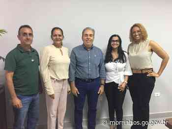 Prefeito e secretários recebem representantes do IEL em Morrinhos - morrinhos.go.gov.br