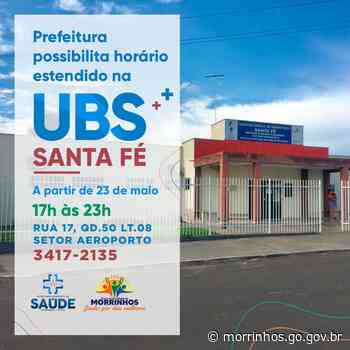 Prefeitura de Morrinhos possibilita horário estendido na UBS Santa Fé - morrinhos.go.gov.br