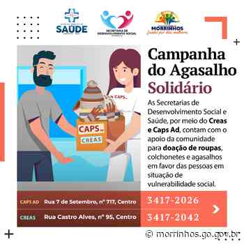 SDS e parceiros mobilizam Campanha do Agasalho Solidário - morrinhos.go.gov.br