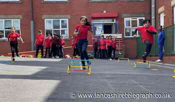 Team GB stars put Blackburn school pupils through their paces