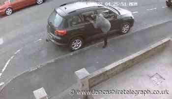 Great Harwood: Outrage after CCTV shows man vandalising car