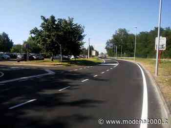 Nuovo asfalto in via Grizzaga a Maranello - Modena 2000