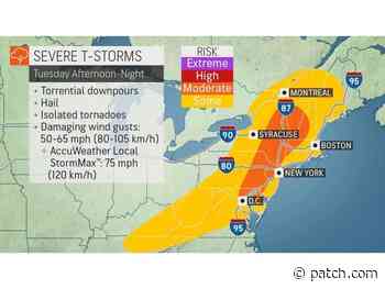 Strong, Even Severe Thunderstorms Expected In New Hampshire Tuesday - Patch