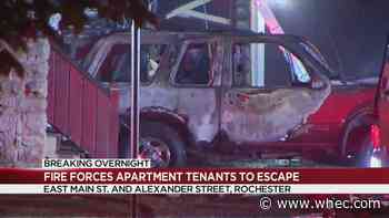 Car fire spreads to apartments in Rochester