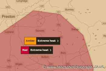 East Lancashire weather: First RED extreme heat weather warning issued