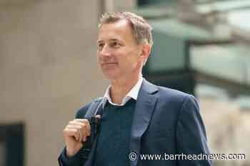 Hunt condemns 'smears and attacks' in Tory leadership race after elimination - Barrhead News