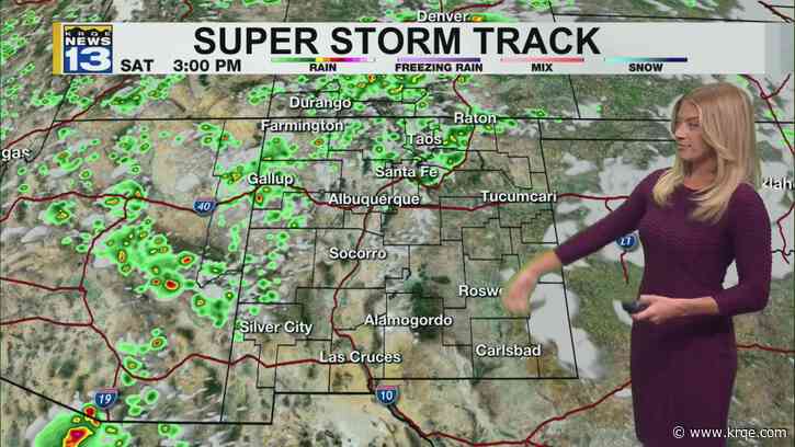 Storms for northern New Mexico through the weekend