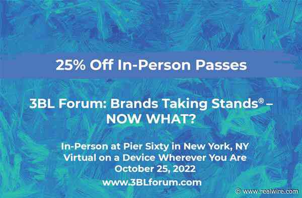 3BL Forum Returns This Fall: Save 25% on Your In-Person Ticket Today