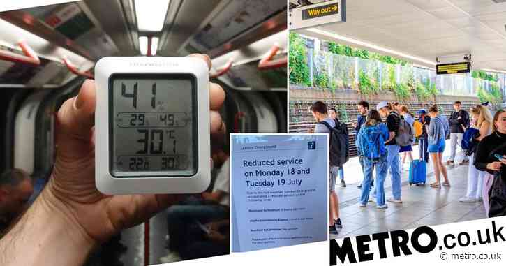 TfL already reducing services next week ahead of 40°C red alert heatwave