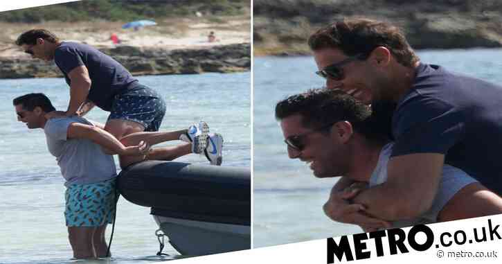 Rafael Nadal gets into the Ibiza spirit while recovering from injury that forced him out of Wimbledon
