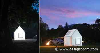 house-shaped, portable tent 'air architecture' inflates in a few minutes for easy camping - Designboom