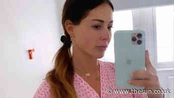 Louise Thompson breaks silence after hospital dash as she posts picture in medical gown and updates fans... - The Sun