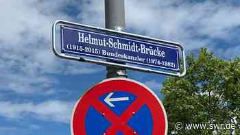 Mannheim: Fehler auf Schild der Helmut-Schmidt-Brücke - SWR Aktuell