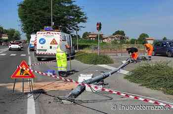 Crema. Sinistro stradale, giù il palo della luce - Il Nuovo Torrazzo