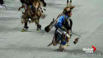 ‘We’re making history’: popular powwow competition takes over Saddledome during Calgary Stampede - Global News