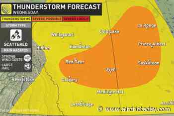 Storm warning in place for areas north of Calgary July 13, including Airdrie - Airdrie Today