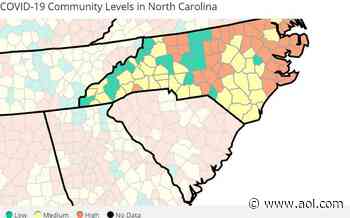 4 Triangle-area counties reach ‘high’ level of COVID spread, CDC says. What that means - AOL