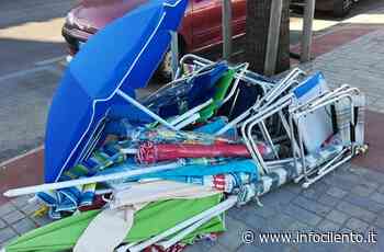 Ombrellone selvaggio ad Agropoli, blitz dopo le segnalazioni - Info Cilento