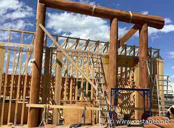 Log entry a bold addition as construction continues on new Armstrong City Hall - Vernon News - Castanet.net