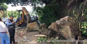 Lluvias causan derrumbe en la carretera federal Cuernavaca-Acapulco, a la altura de El Polvorín - Diario de Morelos