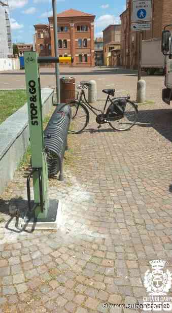 Carpi sempre più bike friendly: installate tre colonnine di autoriparazione bici - SulPanaro