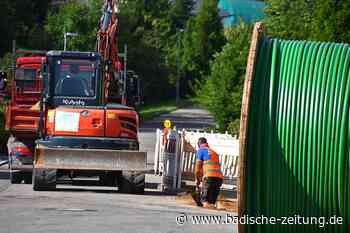 In Hasel laufen die Arbeiten für das schnelle Internet nun auf Hochtouren - Hasel - Badische Zeitung