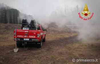 Ancora in fiamme i boschi ad Airuno e Valgreghentino - Prima Lecco