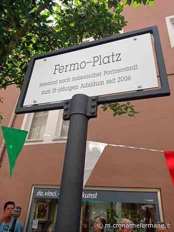 Fermo approda in Germania. Ad Ansbach inaugurata una piazza intitolata al capoluogo di provincia - Cronache Fermane