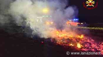 Prato, incendio in un campo a Castelnuovo - LA NAZIONE