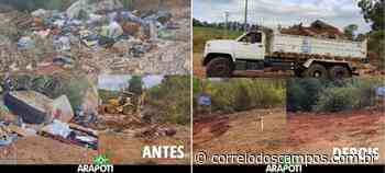 Prefeitura de Arapoti realiza limpeza de entulhos no Rincão - Correio dos Campos